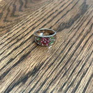 Vintage Flower Pave Ring
